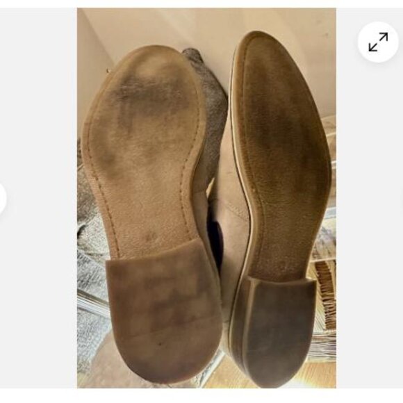 Joseph Abboud Beige Suede Chelsea Ankle Boots Leather Men Size 12 - Picture 9 of 10